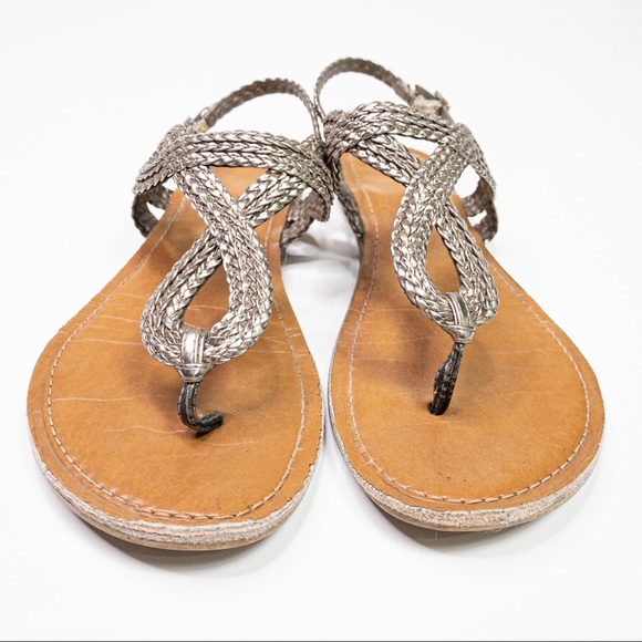 Merona Shoes - Merona Sandal Braided Straps Silver